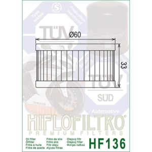 Hiflo HF136 Oliefilter