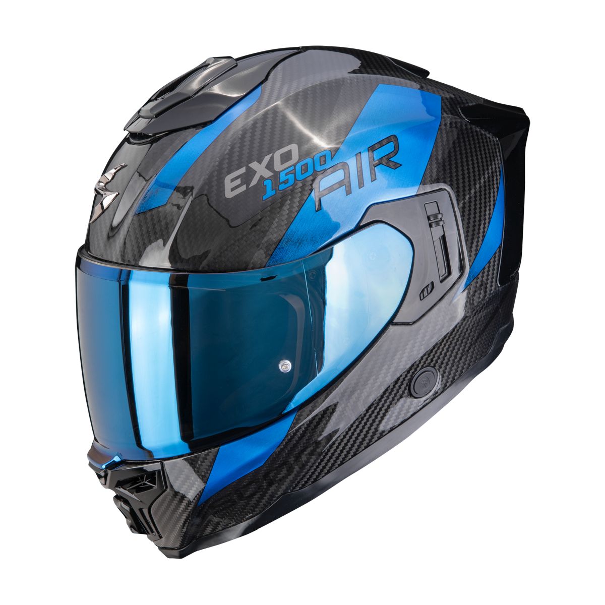 SCORPION EXO-1500 CARBON AIR PLATTED MOTORHELM