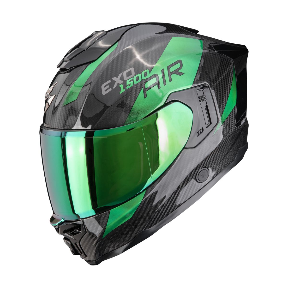 SCORPION EXO-1500 CARBON AIR PLATTED MOTORHELM