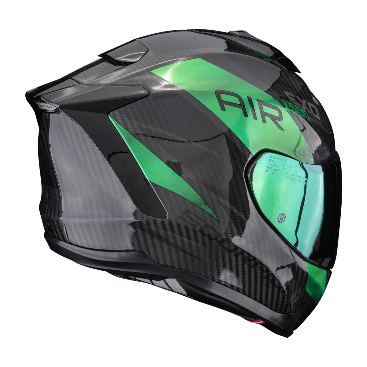 SCORPION EXO-1500 CARBON AIR PLATTED MOTORHELM